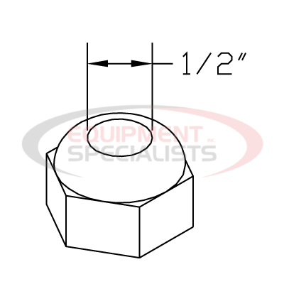 NUT, 1/2-13, FIN, FULL, YZN