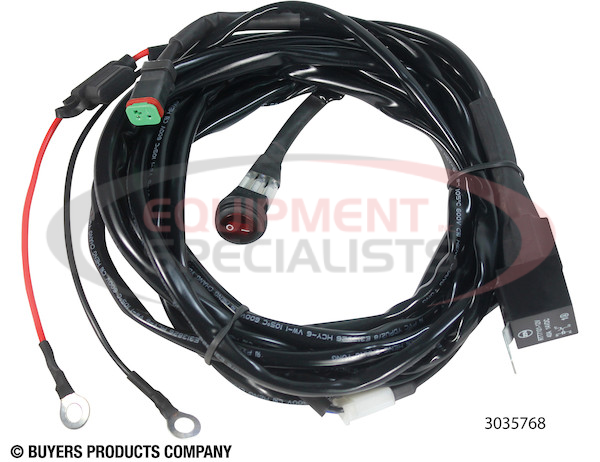 Wire Harness with Switch for 1492160, 1492170, and 1492180 Series Light Bars - DT Connection