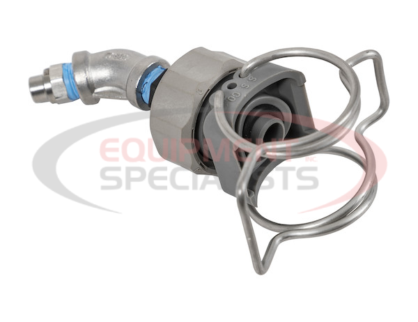 Angled Quick Connect Spray Nozzle for Three Lane Stainless Steel Spray Bars