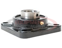 1-1/4 Inch Shaft Diameter Set Screw Style Flange Bearing - 4 Hole