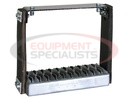 Flexible Rubber Step with Galvanized Steel Diamond Deck-Span Tread - 30x11 Inch