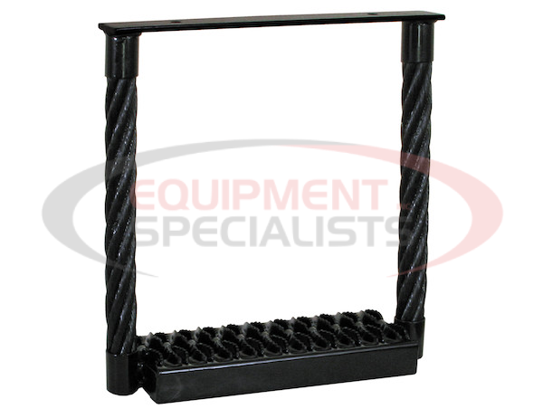 Black Powder Coated Cable Type Truck Step - 15 x 15 x 4.75 Inch Deep