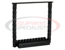 Black Powder Coated Cable Type Truck Step - 15 x 15 x 4.75 Inch Deep