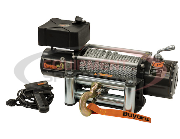 12, 000 POUND ELECTRIC WINCH - 4.9 FPM - 294:1 GEAR RATIO