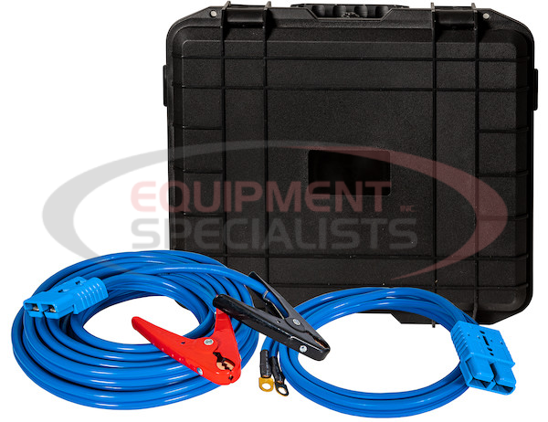 32.5 FOOT LONG BOOSTER CABLES WITH BLACK QUICK CONNECT - 1000 AMP