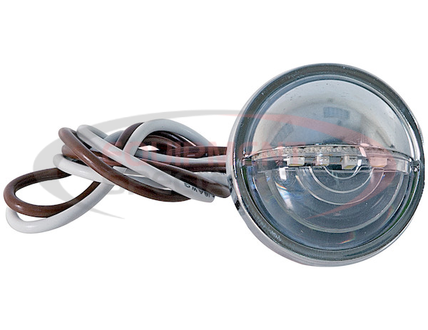 1.5 INCH CLEAR ROUND LICENSE/UTILITY LIGHT WITH 4 LED