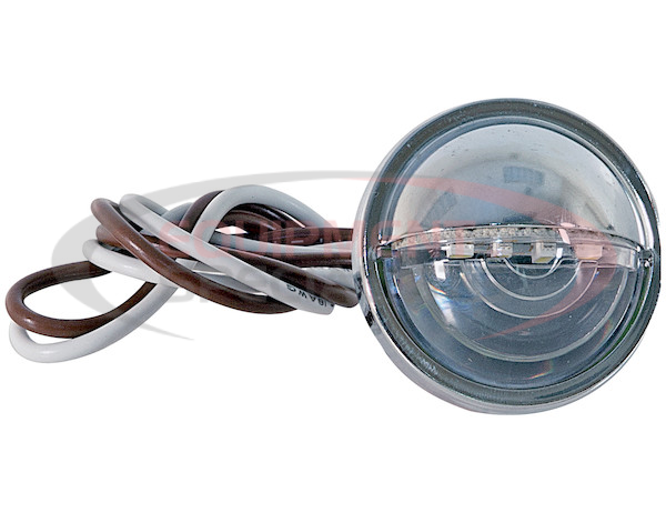 1.5 Inch Clear Round License/Utility Light With 4 LED