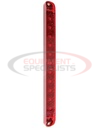 17 Inch Red Slimline Stop/Turn/Tail Light With 9 LED