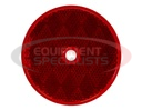 3.1875 Inch Amber Round DOT Bolt-On Reflectors