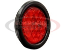 4 Inch Red Round Stop/Turn/Tail Light Kit with 18 LEDs (PL-3 Connection, Includes Grommet and Plug)