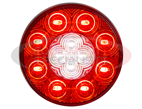 4 INCH ROUND COMBINATION STOP/TURN/TAIL &amp; BACKUP LIGHT KIT (INCLUDES GROMMET AND PLUG, SOLD INDIVIDUALLY)