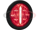 4 Inch Round Stop/Turn/Tail + Backup Combination Light with Light Stripe LED Tubes