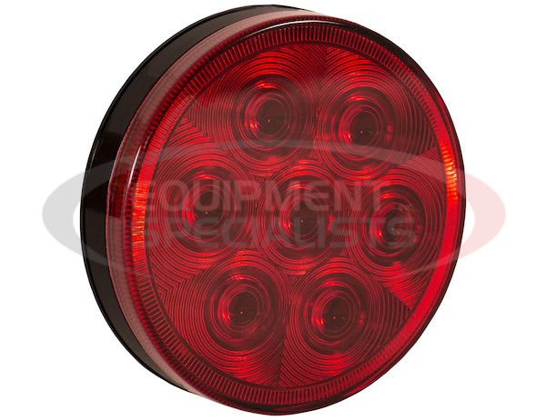 4 Inch Red Round Stop/Turn/Tail Light With 7 LEDs Kit - Includes Plug and Grommet