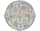 4 INCH CLEAR ROUND LED INTERIOR DOME LIGHT WITH WHITE HOUSING