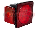 Driver Side 5 Inch Box-Style LED Stop/Turn/Tail Light for Trailers Under 80 Inches Wide (Includes License Light)