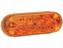 6 INCH AMBER OVAL TURN SIGNAL LIGHT WITH 10 LED