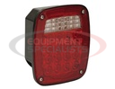 DRIVER SIDE 5.75 INCH RED STOP/TURN/TAIL LIGHT WITH LICENSE PLATE LIGHT