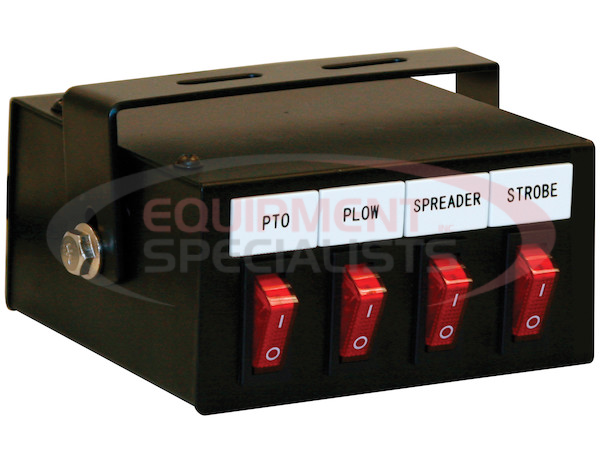 4 Function Backlit Pre-Wired Switch Box Fused With Relay And Circuit Breaker