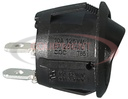 MOMENTARY AND ON/OFF MINI ROUND ROCKER SWITCH BLACK