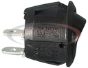 Momentary and On/Off Mini Round Rocker Switch Black