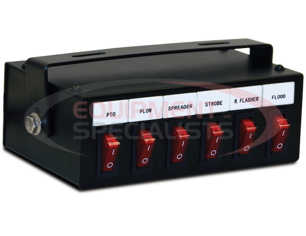 6 Function Backlit Pre-Wired Switch Box Fused With Relay And Circuit Breaker