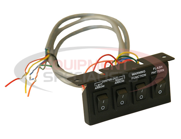 Black 4-Switch Panel 3-On/Off 1-Momentary