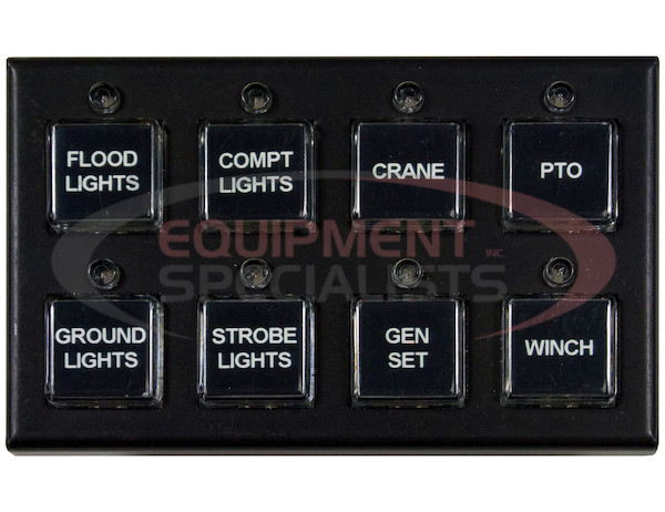 8 FUNCTION SWITCH PANEL (FIVE ON/OFF, THREE MOMENTARY)