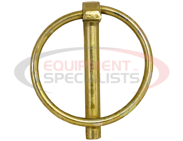 YELLOW ZINC PLATED LINCH PIN - 5/16 DIAMETER X 1-3/4 INCH LONG WITH RING
