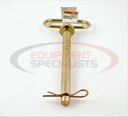 Yellow Zinc Plated Hitch Pins - 5/8 Diameter x 6-1/4 Inch Usable Length