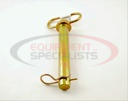 YELLOW ZINC PLATED HITCH PINS - 1 DIAMETER X 6-1/4 INCH USABLE LENGTH