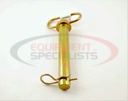 Yellow Zinc Plated Hitch Pins - 1 Diameter x 6-1/4 Inch Usable Length