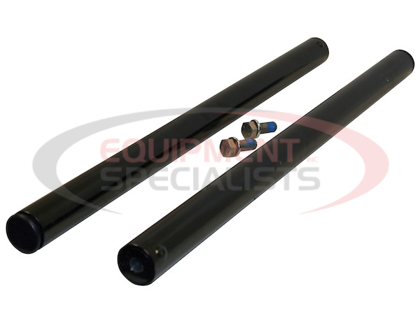 Black Powder-Coated Straight Blind Mount Fender Extension Mounting Kit