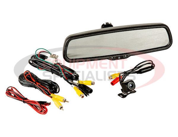 Backup Camera System with Mirror Monitor and Camera