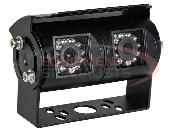 Stainless Steel Dual Lens Heated Waterproof Night Vision Color Camera with Audio