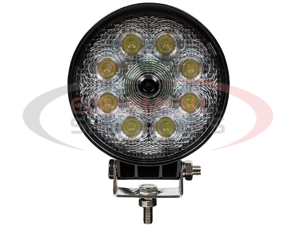 Round LED Flood Light with Built-In Backup Camera