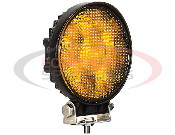Post-Mounted 4.5 Inch Amber LED Strobe Light
