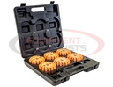 4 Inch Round Rechargeable Strobe/Flare Kit with 4 Flares And Charging Case