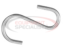 2-1/2 Inch Zinc Plated S-Hook For Tarp Straps - 100/Carton