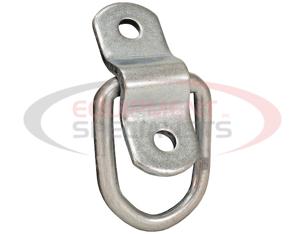 1/4 Inch Rope Ring With 2-Hole Mounting Bracket Zinc Plated