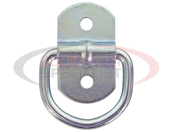 1/4 Inch Forged Light Duty Rope Ring With 2-Hole Mounting Bracket Zinc Plated