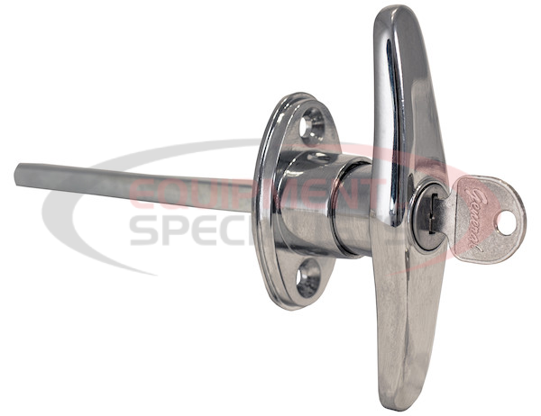 T-Type Locking Door Handle - 3-7/8 Inch Handle Length with CL001 Key