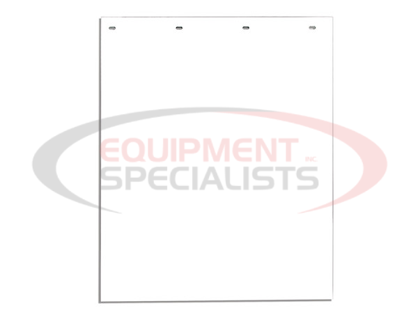 Spray Reducing Grooved White Polymer Mudflaps 24x30 Inch