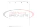 Spray Reducing Grooved White Polymer Mudflaps 24x30 Inch