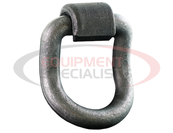 Domestically Forged 1 Inch Forged 55? Angled D-Ring with Weld-On Mounting Bracket