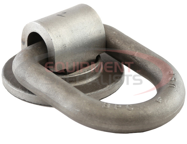1 Inch Forged 360? Rotating D-Ring With Weld-On Mounting Bracket