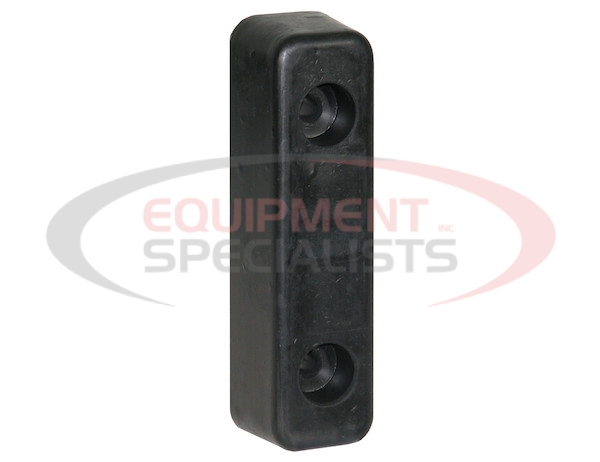Molded Rubber Bumper - 2-1/4 x 2 x 7-3/4 Inch Tall - Set of 2, Unpackaged
