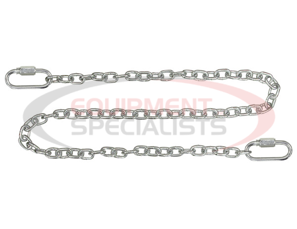 9/32X72 INCH CLASS 2 TRAILER SAFETY CHAIN WITH 2-QUICK LINK CONNECTORS
