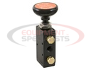 4-Way 3-Position Manual Air Valve With Five 1/4 Inch NPT Ports
