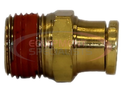(Buyers) [BC00M25P25] Brass DOT Push-In Male Connector 1/4 Inch Tube O.D. x 1/4 Inch Pipe Thread