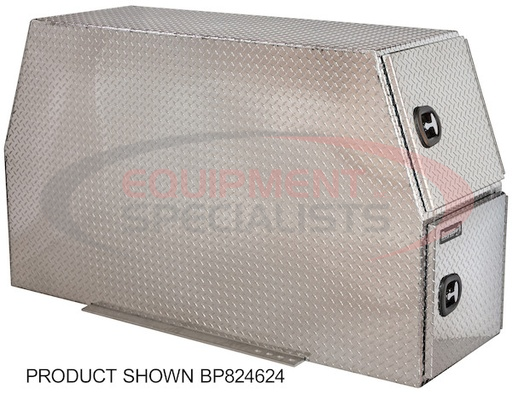 (Buyers) [BP824624] 46x24x82 Inch Flat Floor Diamond Tread Aluminum Backpack Truck Box